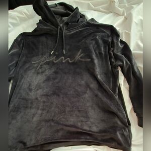 Pink Velour hoodie